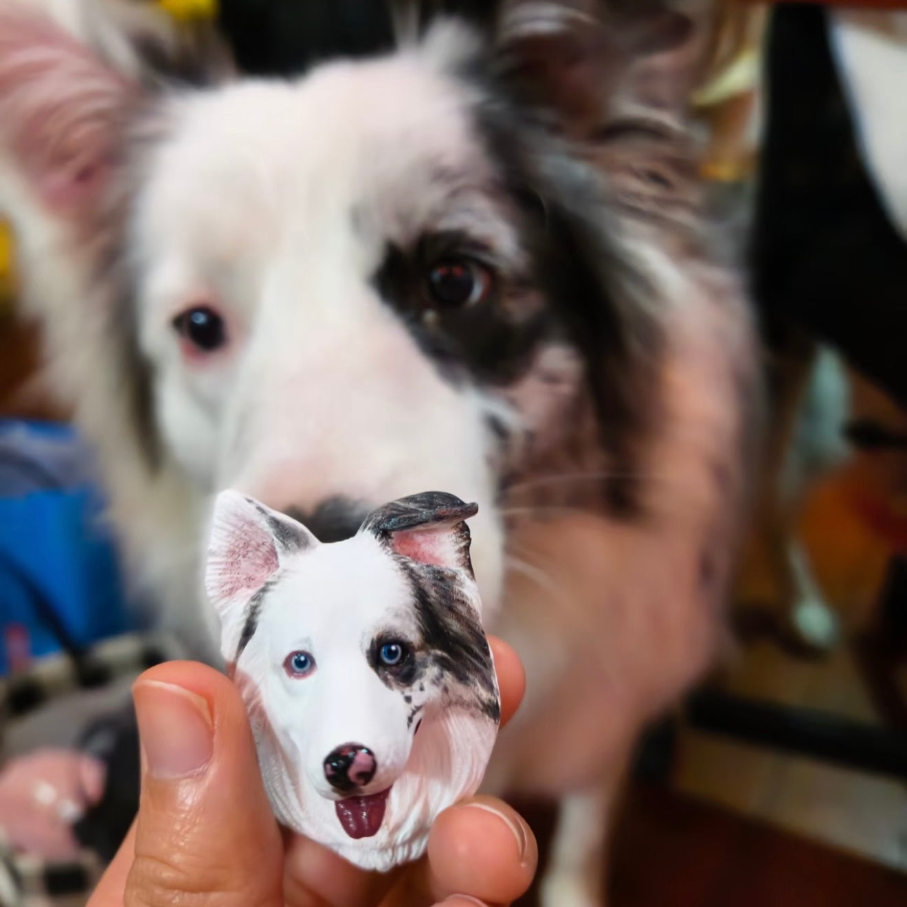 Hand-Engraved Custom Pet Head Fridge Magnet