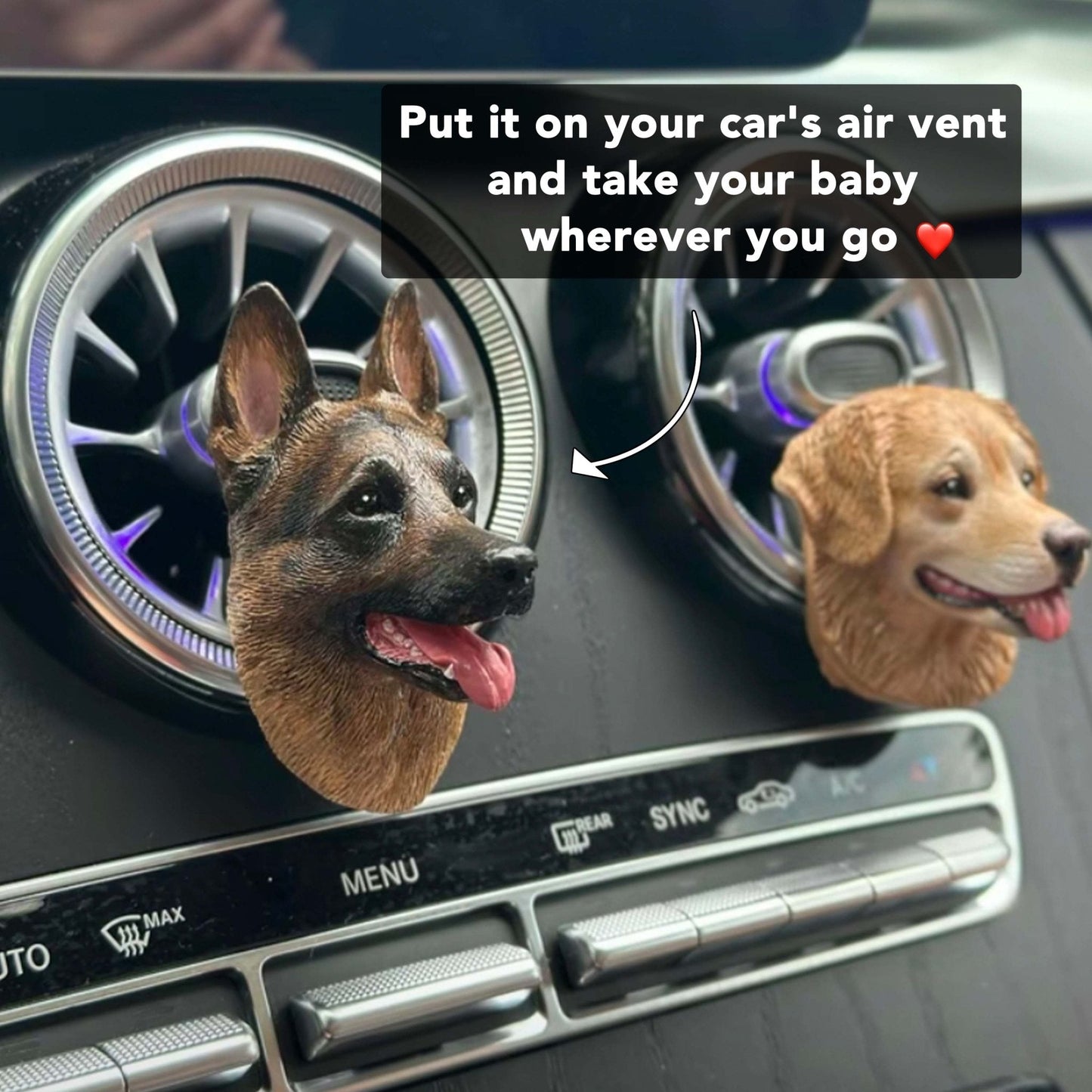 Hand-Engraved Custom Pet Head Fridge Magnet