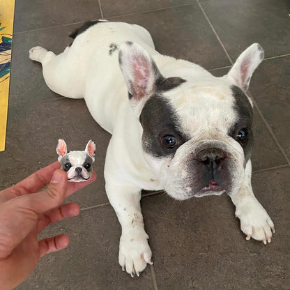 Hand-Engraved Custom Pet Head Fridge Magnet