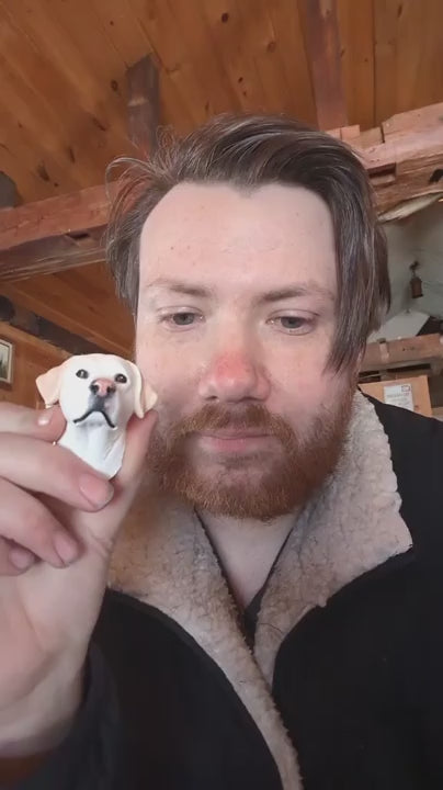Hand-Engraved Custom Pet Head Fridge Magnet